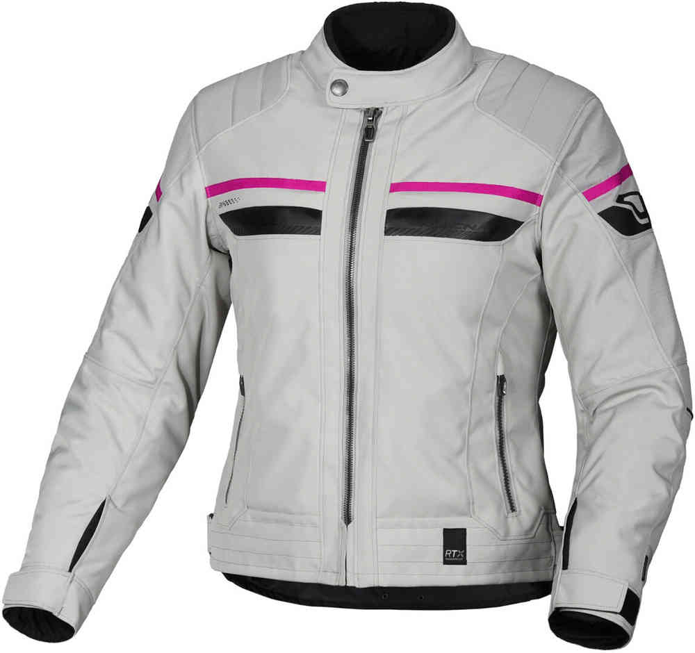 куртка macna inland мотоциклетная текстильная красный Водонепроницаемая женская мотоциклетная текстильная куртка Oryon Macna, светло-серый