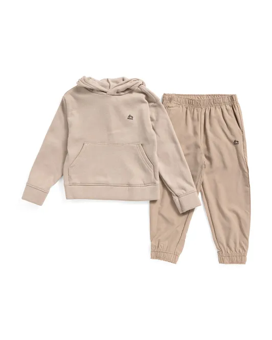 

Комплект из 2 флисовых худи и гибридных брюк для маленьких мальчиков Rbx, серый