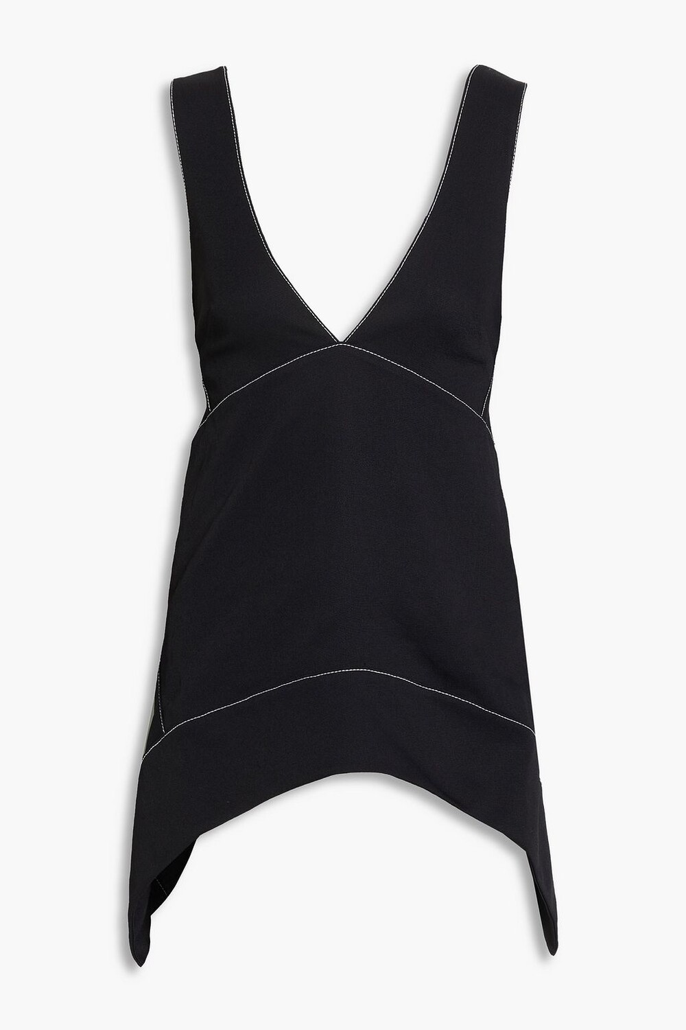 

Асимметричный топ из пике с прострочкой PROENZA SCHOULER PSWL, черный