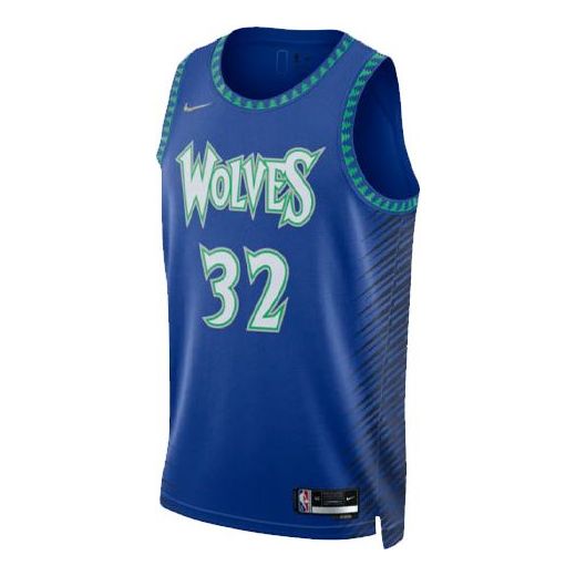 Майка Nike x NBA 75 Minnesota Timberwolves Jerseys 'Karl-Anthony Towns 32', синий nba basketball karl anthony towns hoodie
