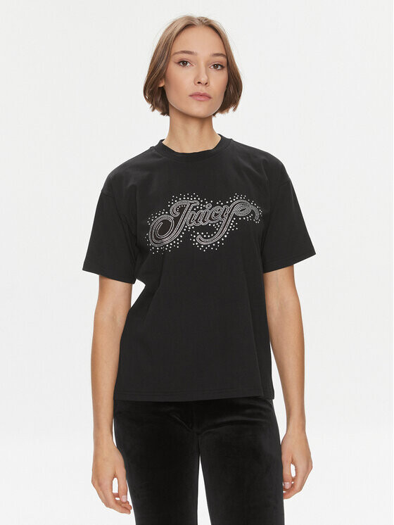 

Футболка свободного кроя Juicy Couture, черный