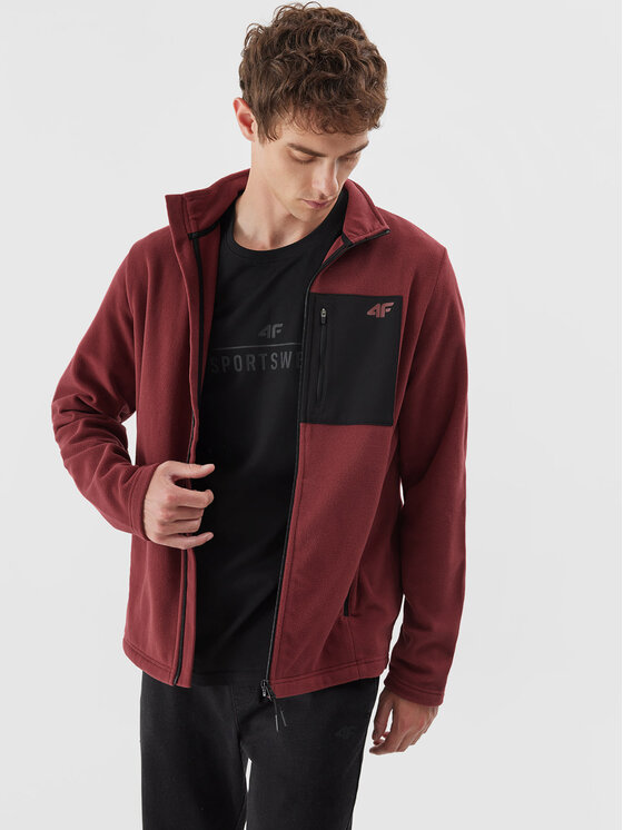 Флисовая куртка стандартного кроя 4F, красный флисовая куртка стандартного кроя 4f розовый