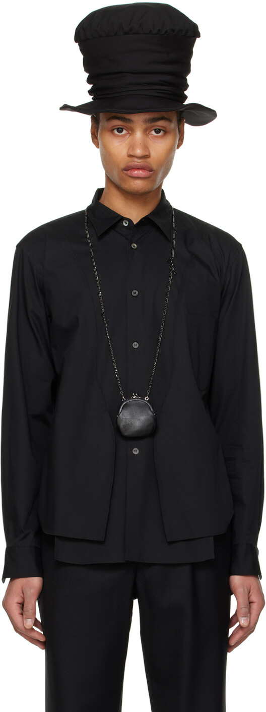 

Черная рубашка с вентиляцией Comme Des Garcons