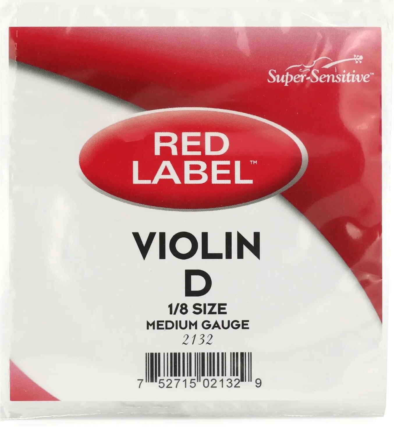 

Струна D для скрипки Super-Sensitive 2132 Red Label — размер 1/8–1/10