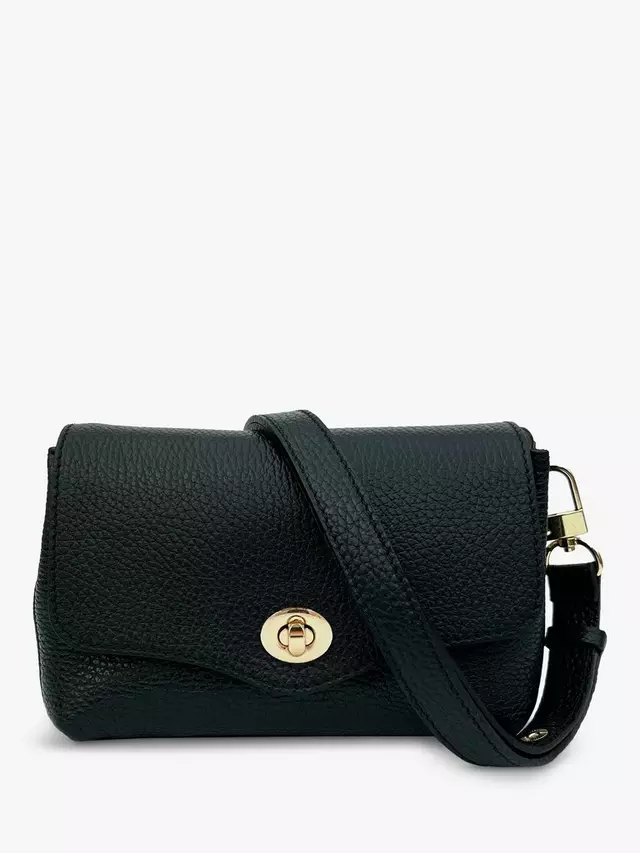 

Сумка кросс-боди Apatchy Jemima Leather Turn Lock, черный