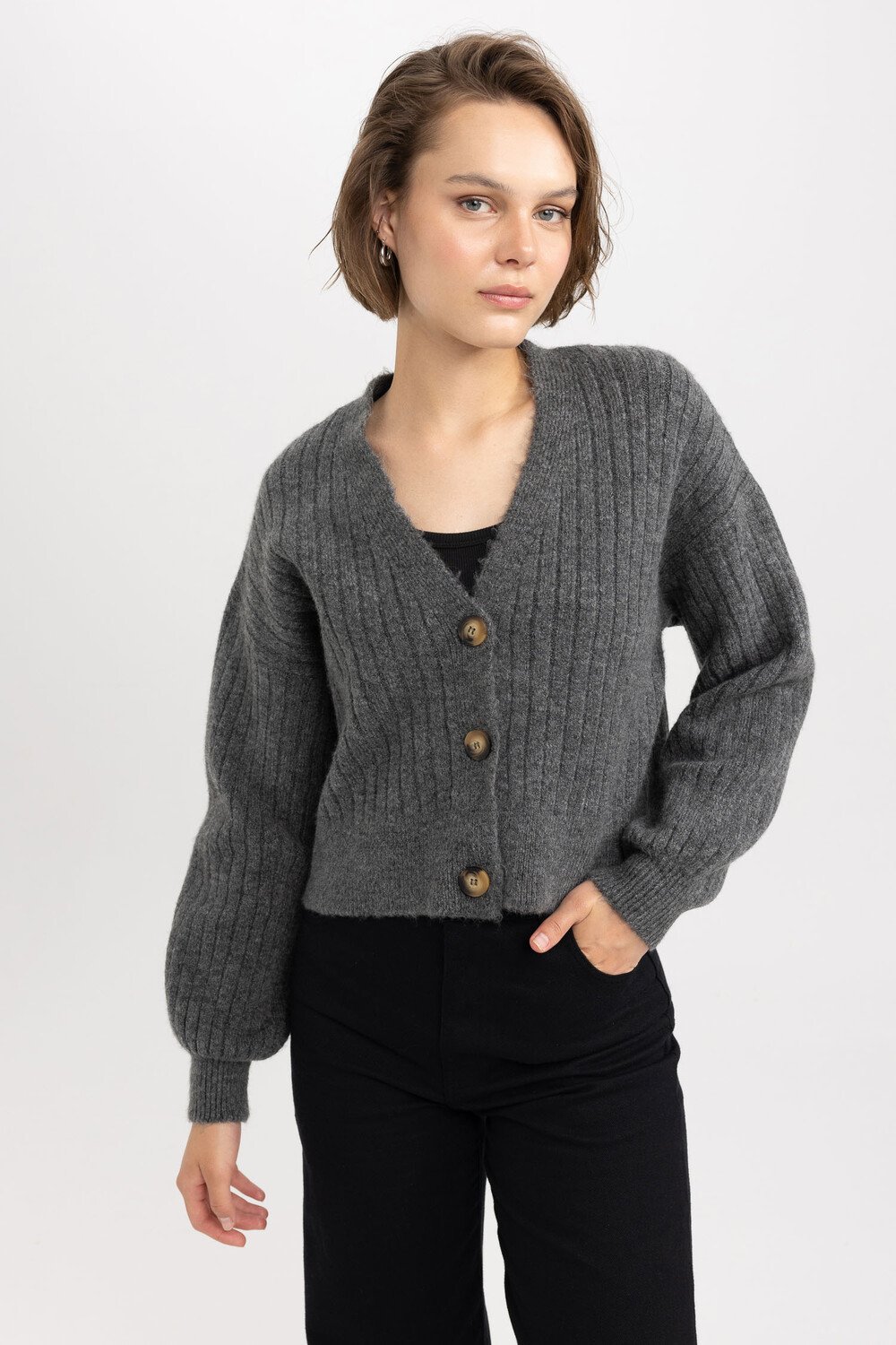 

Кардиган DeFacto Strickjacke, цвет Anthra