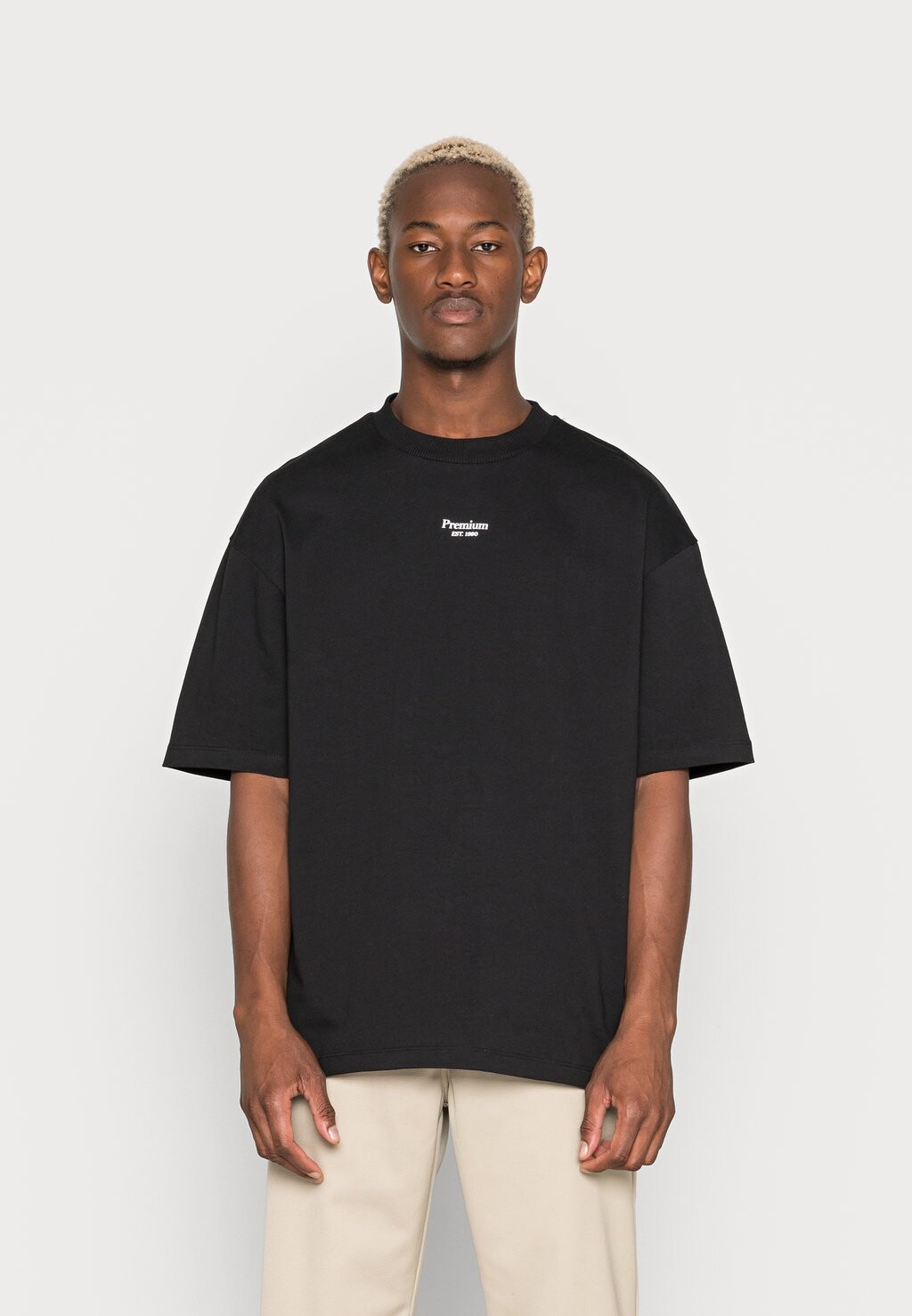 

Футболка с принтом Jprblakam Branding Tee Crew Neck Jack & Jones, черный
