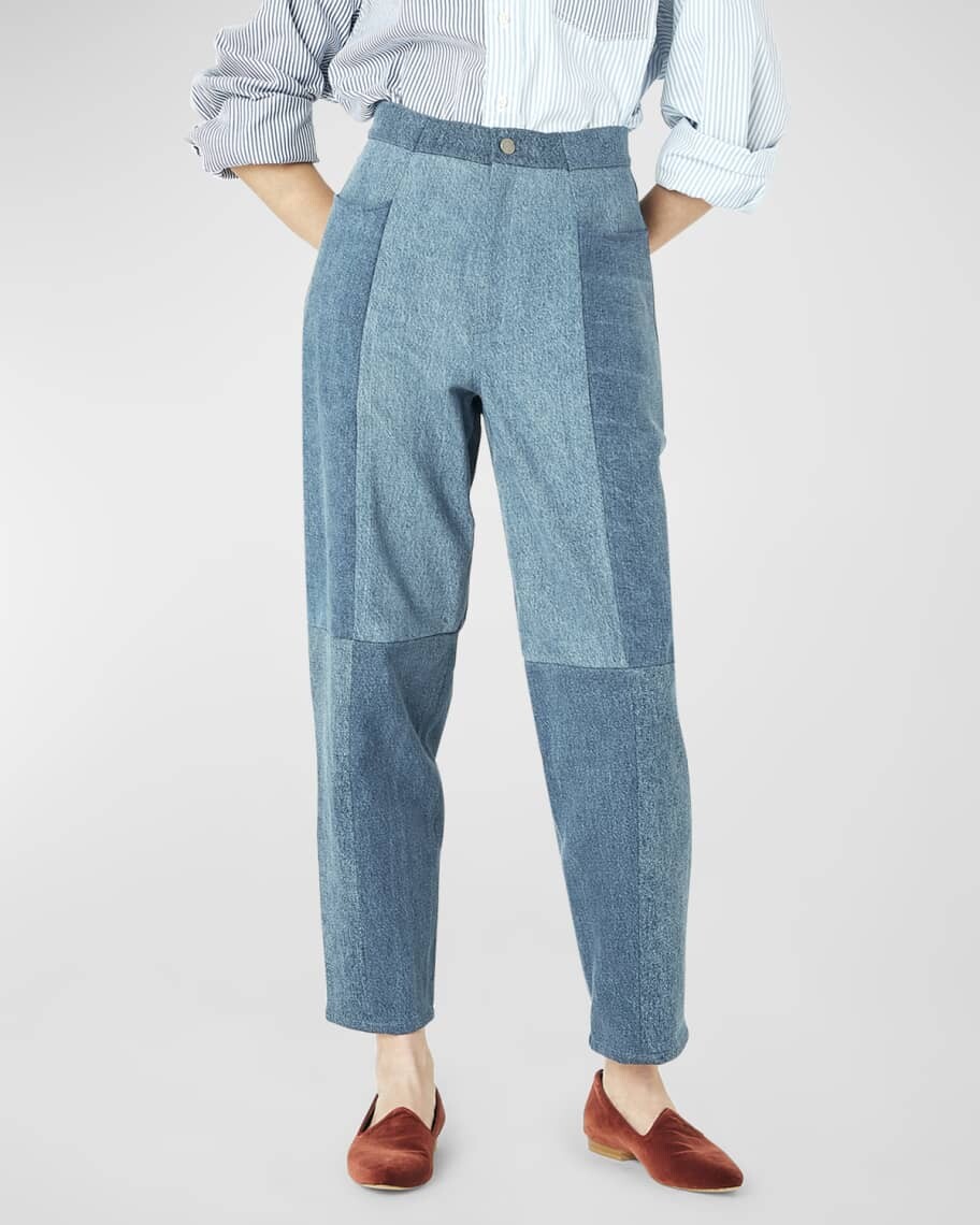 

Джинсовые брюки Charlie со вставками E.L.V Denim, Серый