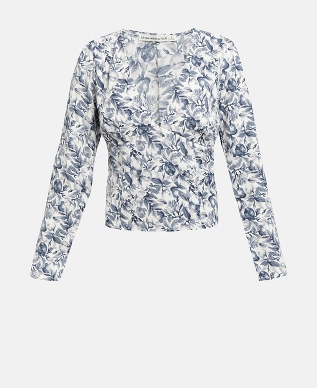 

Рубашка блузка Abercrombie & Fitch, синий