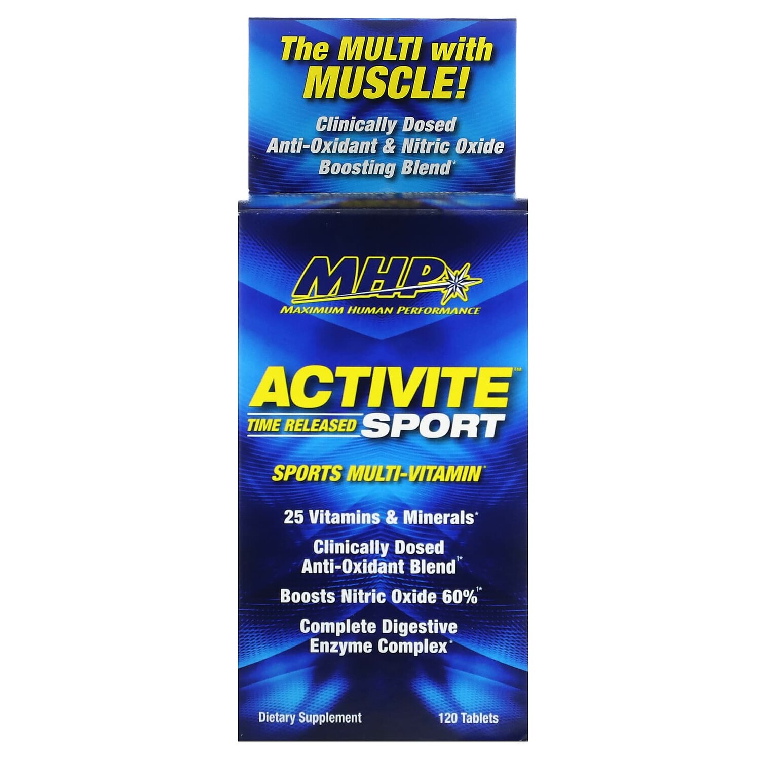 

Activite Sport, мультивитамины, замедленное высвобождение, 120 таблеток, MHP