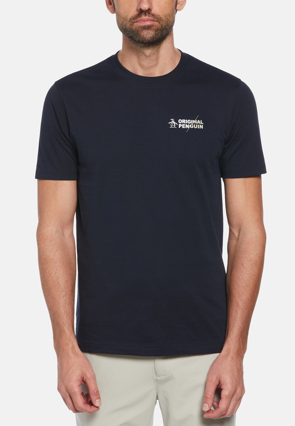 

Базовая футболка SPLICED LOGO Original Penguin, темно-синий