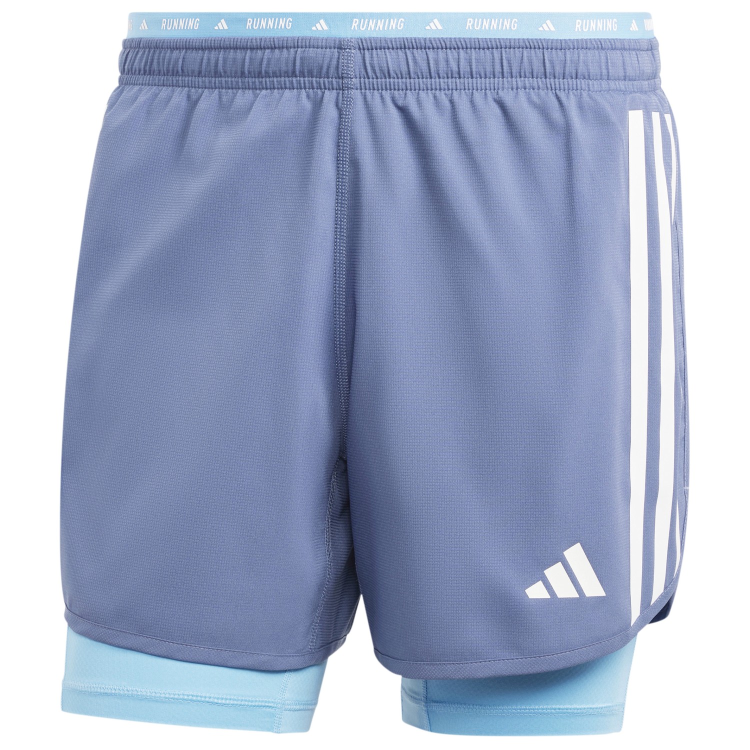 Шорты для бега Adidas Own The Run 3 Stripes 2in1 Shorts, цвет Preloved Ink