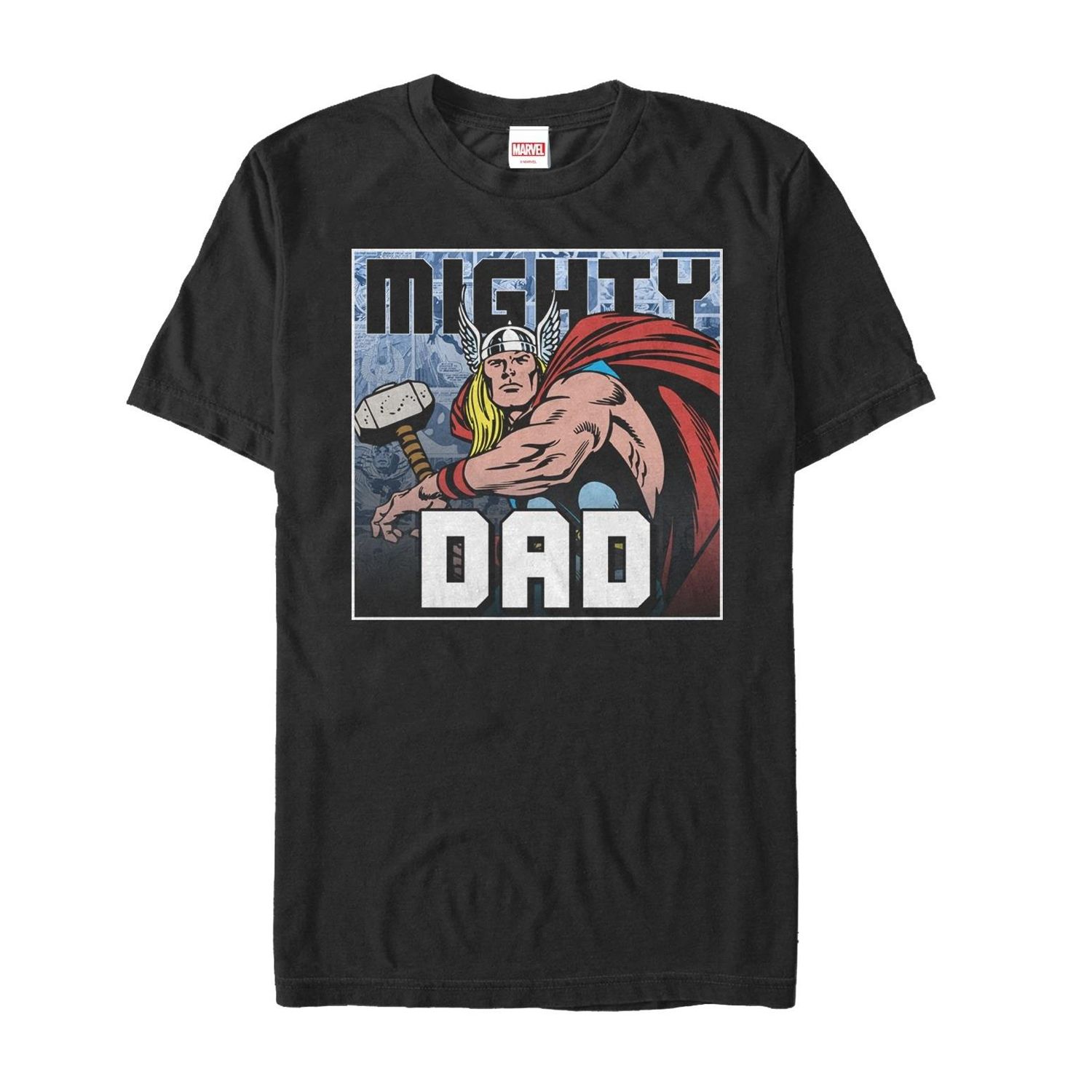 Мужская футболка с рисунком Marvel Thor Mighty Dad Licensed Character