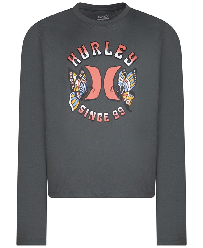 

Футболка с длинным рукавом Big Girls Monarchy Hurley, синий