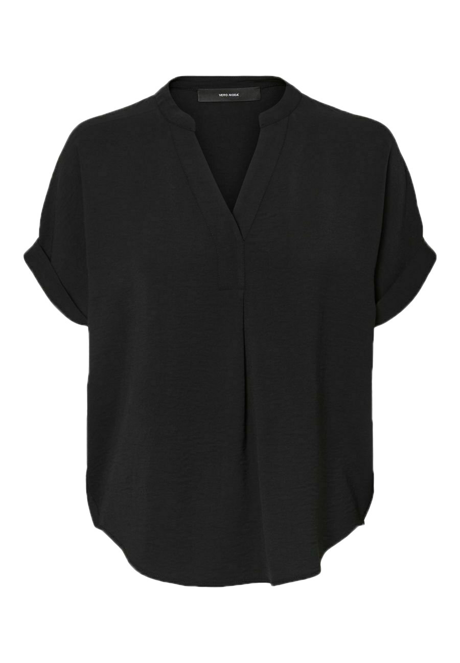 Блузка Vero Moda Curve, цвет black свитшот vero moda curve блузка руллнек vmcsaba plus size береза ​​чёрная белая