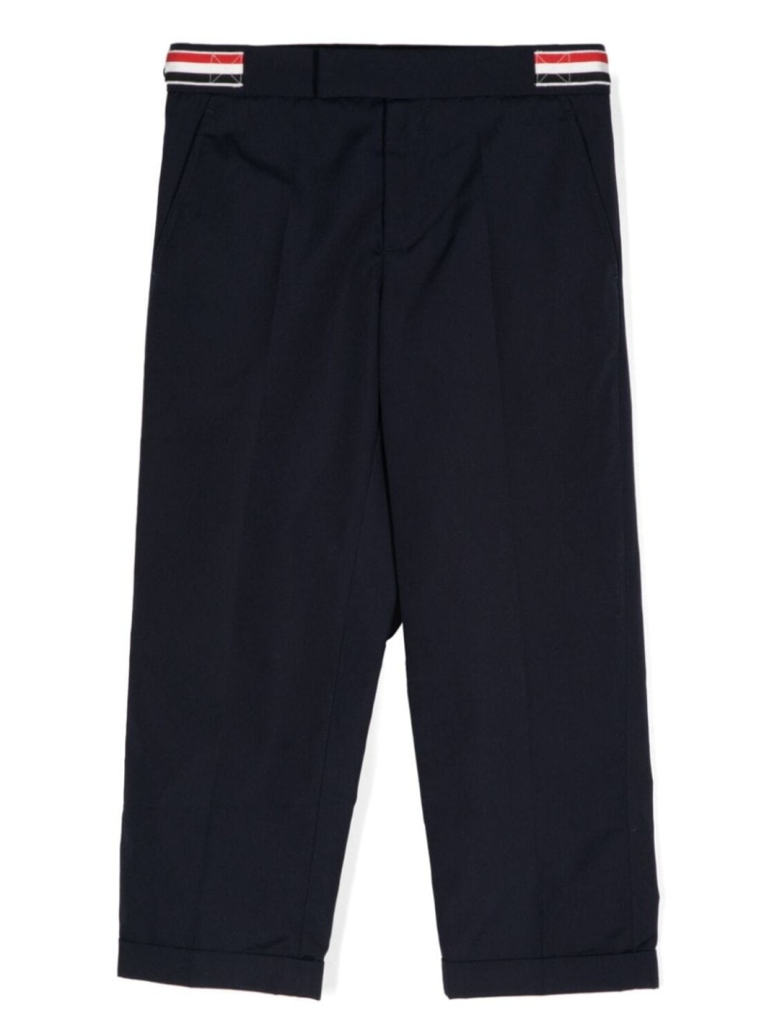 

Thom Browne Kids брюки с полосками RWB, синий