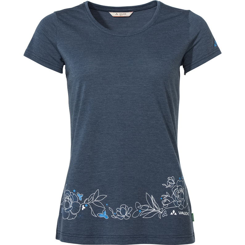Женская футболка Skomer Print II Vaude, синий