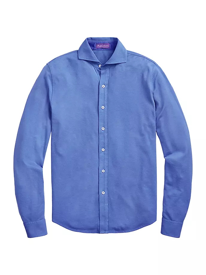 

Спортивная рубашка Keaton Piqué Ralph Lauren Purple Label, синий