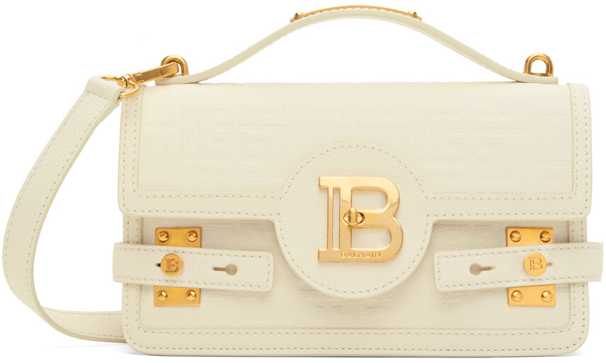 

Кремового цвета Сумка B-Buzz 24 с монограммой Balmain