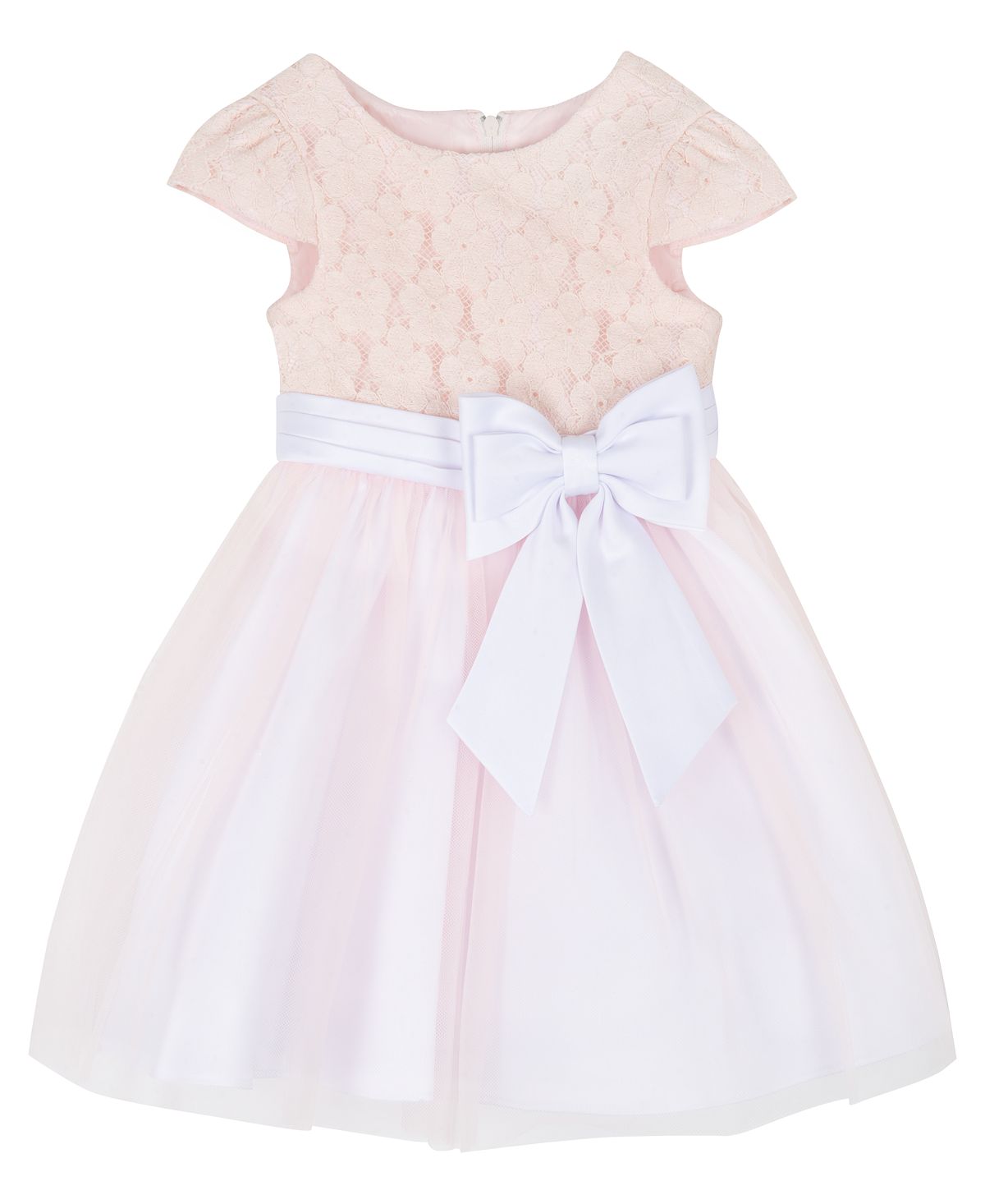 lemonheads lick lp pink rare Платье с кружевными рукавами и двойным бантом для маленьких девочек Rare Editions