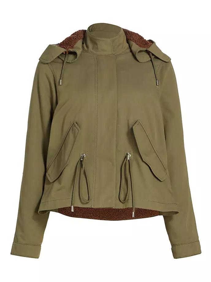 

Пальто-парка Marisa Derek Lam 10 Crosby, цвет army green chestnut