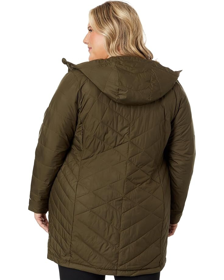 

Куртка Columbia Plus Size Heavenly Long Hooded Jacket, цвет Olive Green