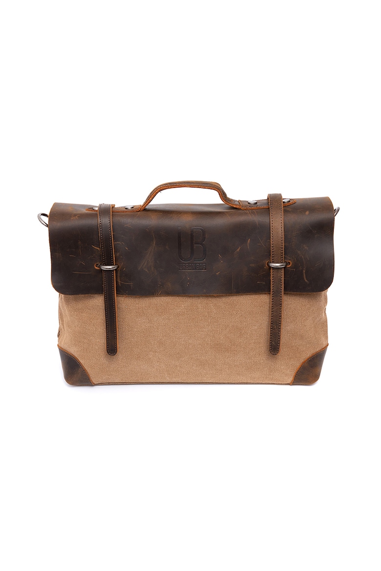 Сумка с кожаными деталями Urban Bag, коричневый
