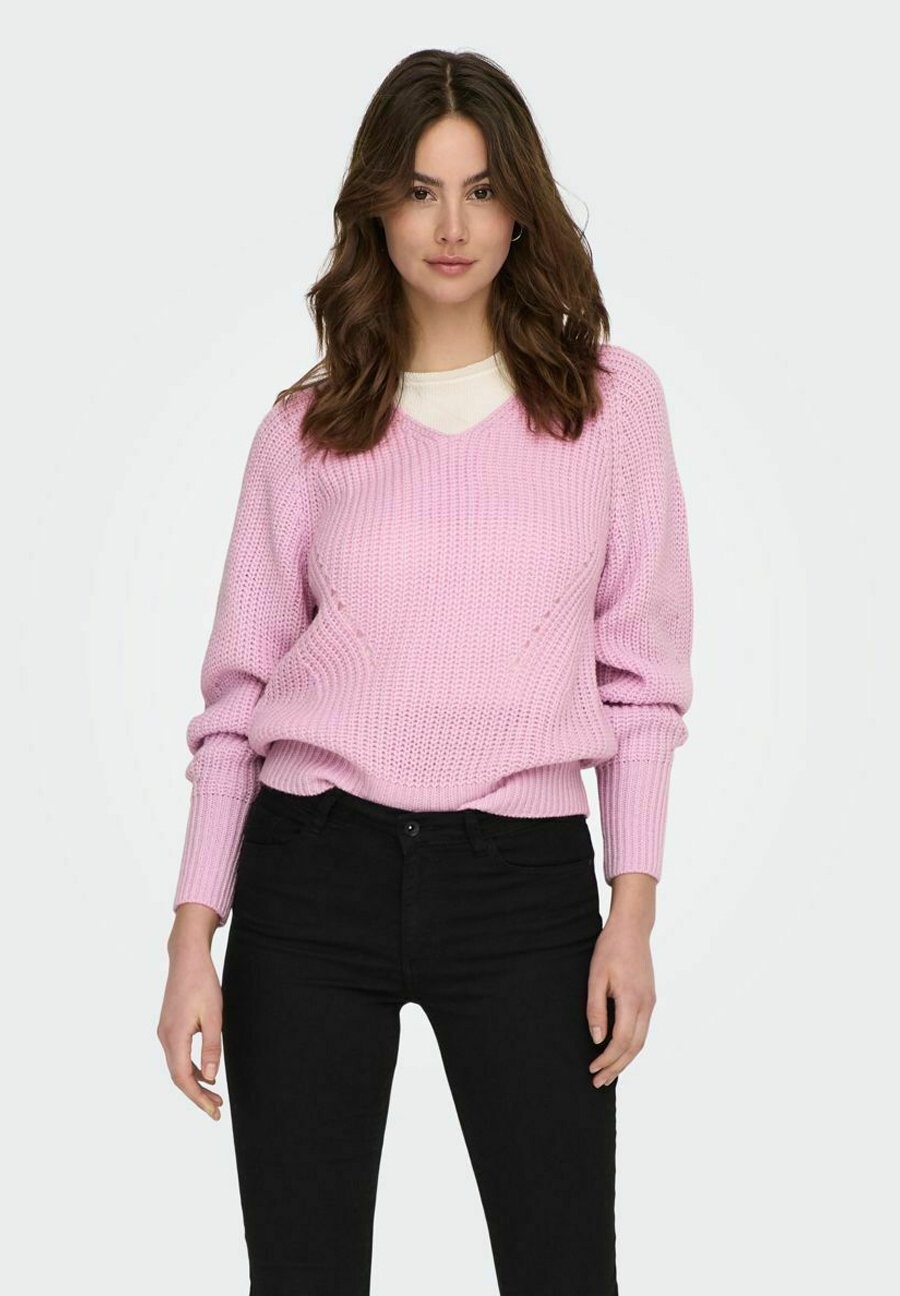 

Свитшот JDY JDYJUSTY L/S V-NECK NOOS, цвет lilac sachet