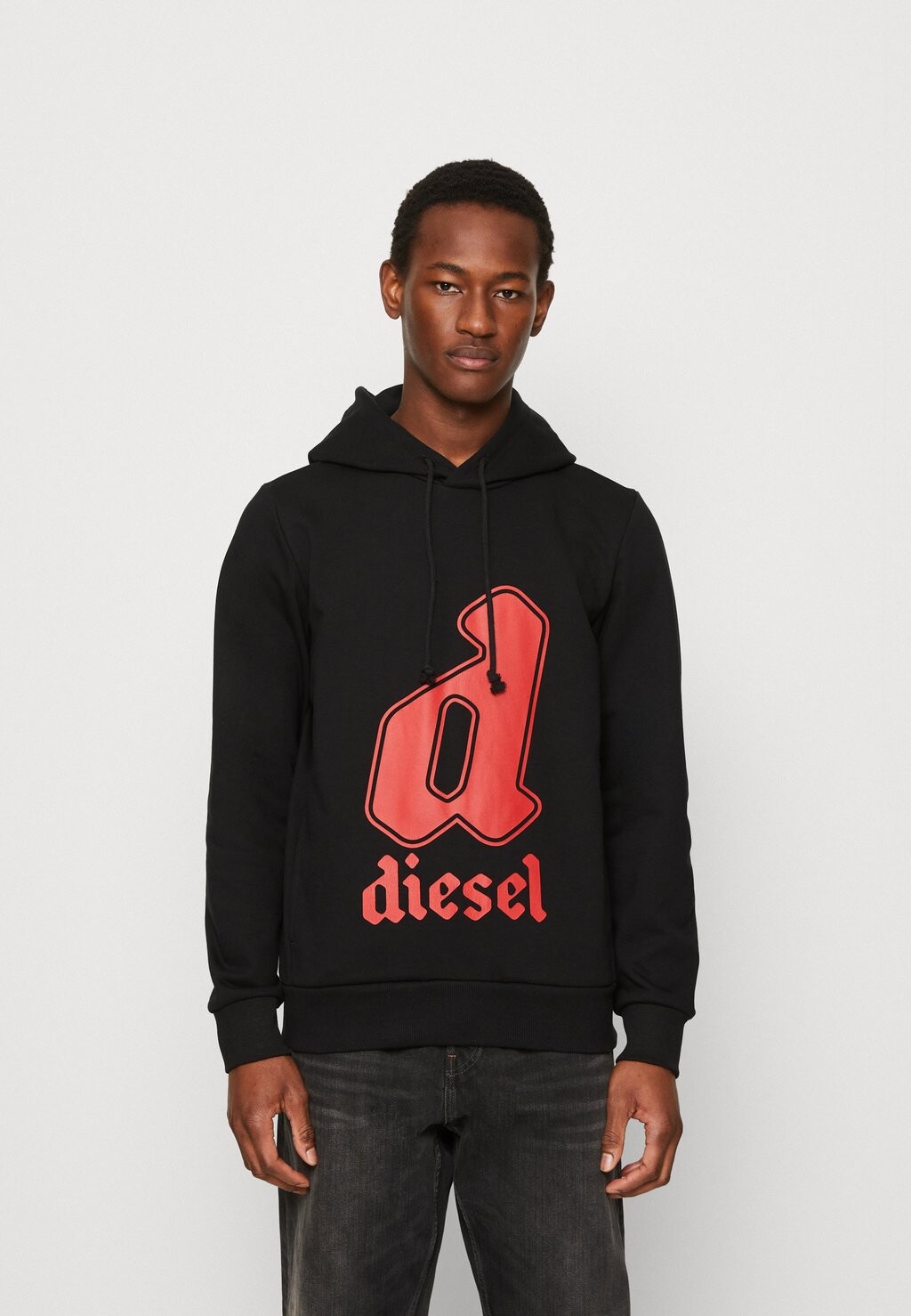 

Толстовка с капюшоном Diesel, черный
