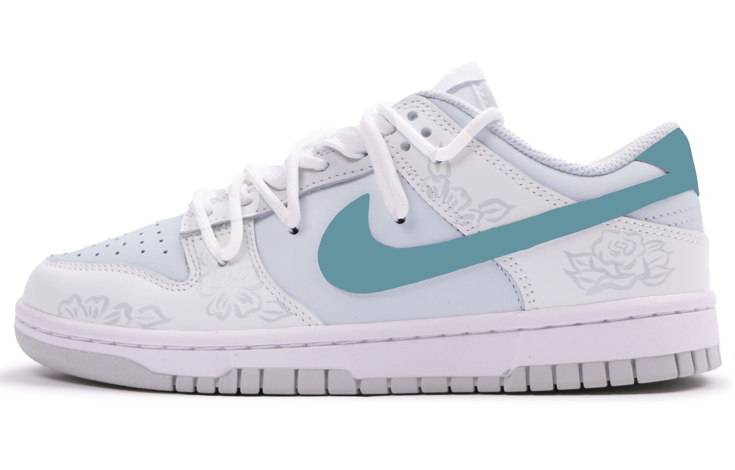 

Кроссовки Nike Dunk Skateboarding Shoes Women's Low-top White, голубой, Синий, Кроссовки Nike Dunk Skateboarding Shoes Women's Low-top White, голубой