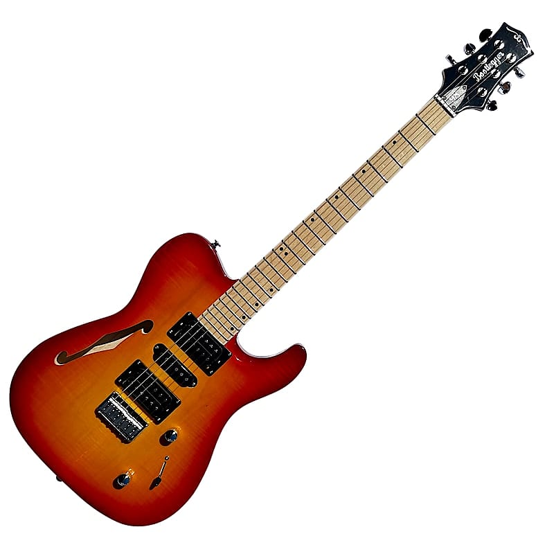 Электрогитара BootLegger Guitar Rye Memphis 2023 - HSH - Coil Split - Cherry Honey Burst - Case - Tele Style
