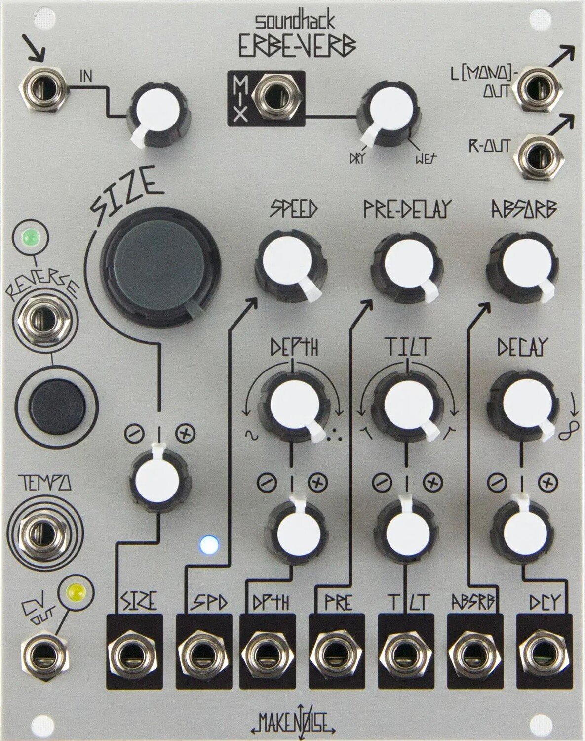 

Модуль бесступенчатой ​​реверберации Make Noise Erbe-Verb Eurorack