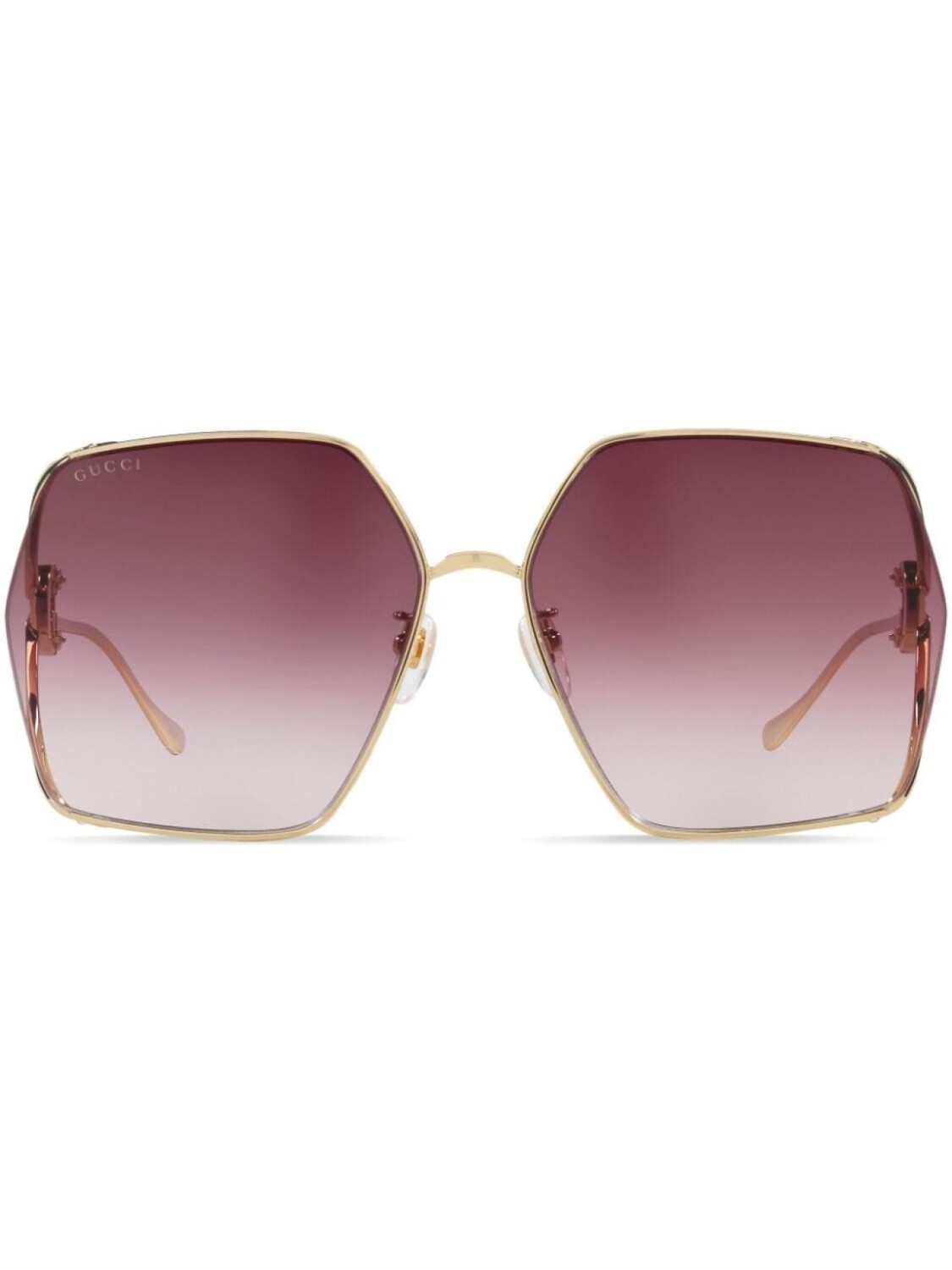 

Gucci Eyewear солнцезащитные очки с эффектом градиента, золотистый