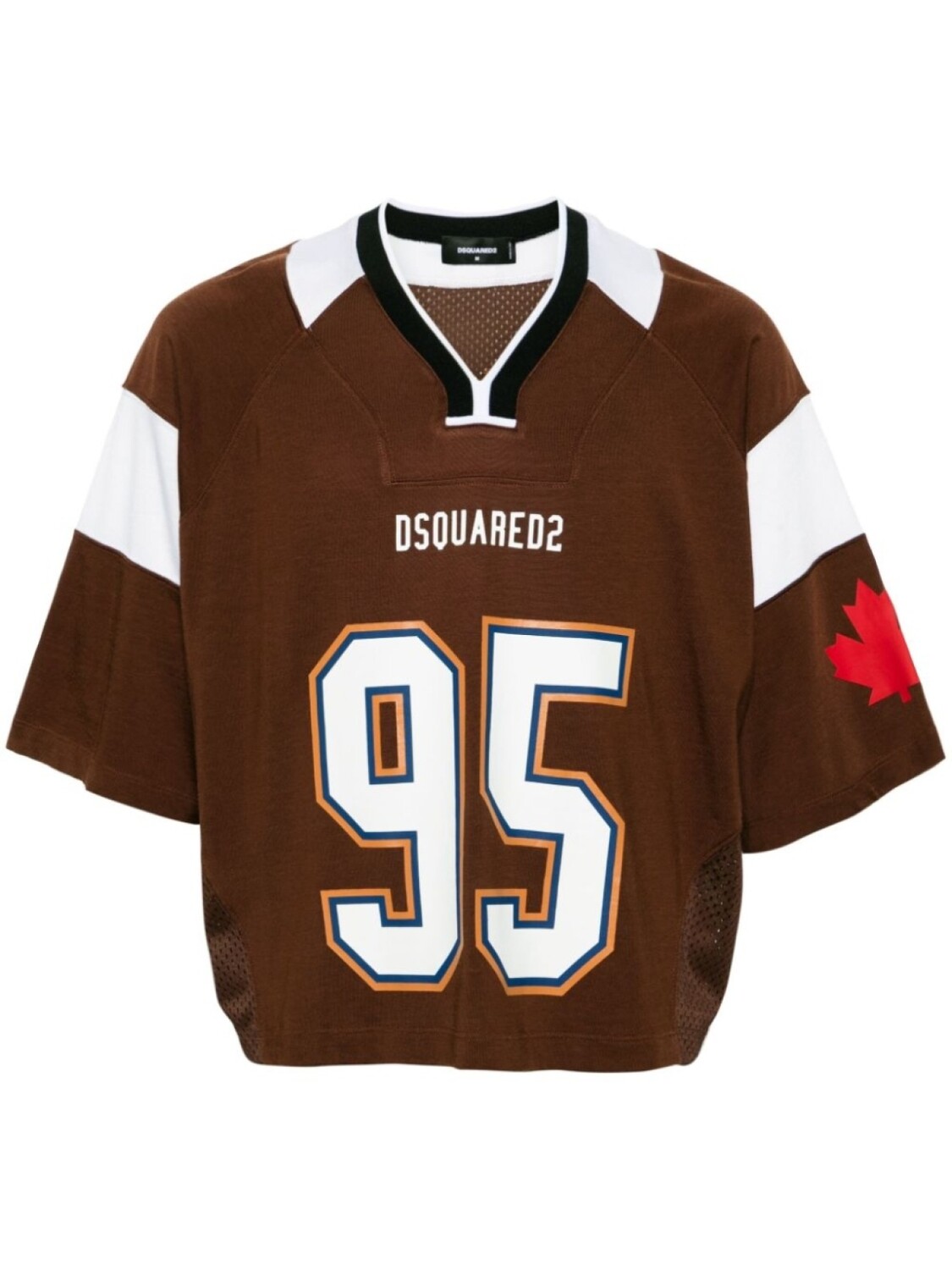 

Dsquared2 футболка Football в стиле колор-блок, коричневый