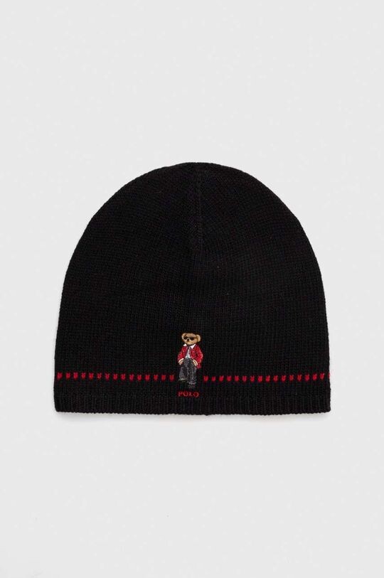 

Шерстяная шапка Polo Ralph Lauren, черный