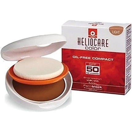 Компактный безмасляный макияж для макияжа Spf 50 Light, 10 мл, Heliocare heliocare color spf 50 gelcream light 50ml