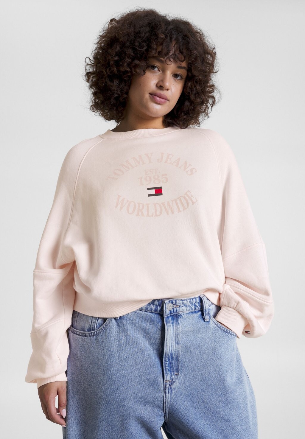 

Толстовка с капюшоном Tommy Jeans by Tommy Hilfiger, розовый