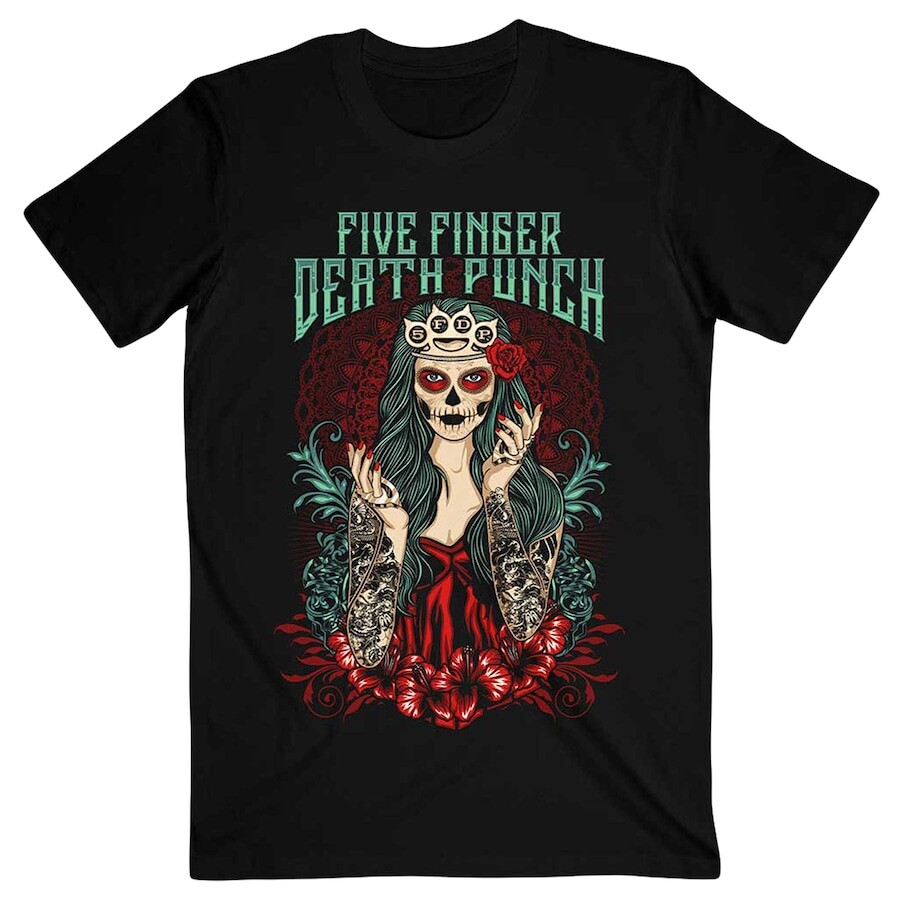 

Футболка с коротким рукавом Rock Off Five Finger Death Punch, черный