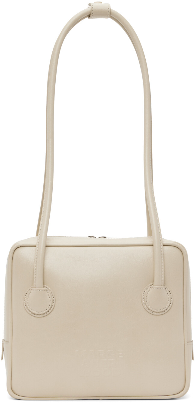 

Бежевая сумка через плечо с окантовкой Marge Sherwood, цвет Cream beige crinkle