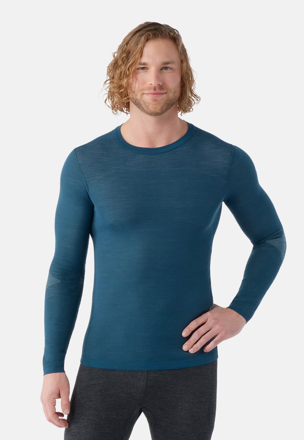 

Свитер Intraknit Thermal Merino Base Layer Crew Smartwool, цвет twilight blue