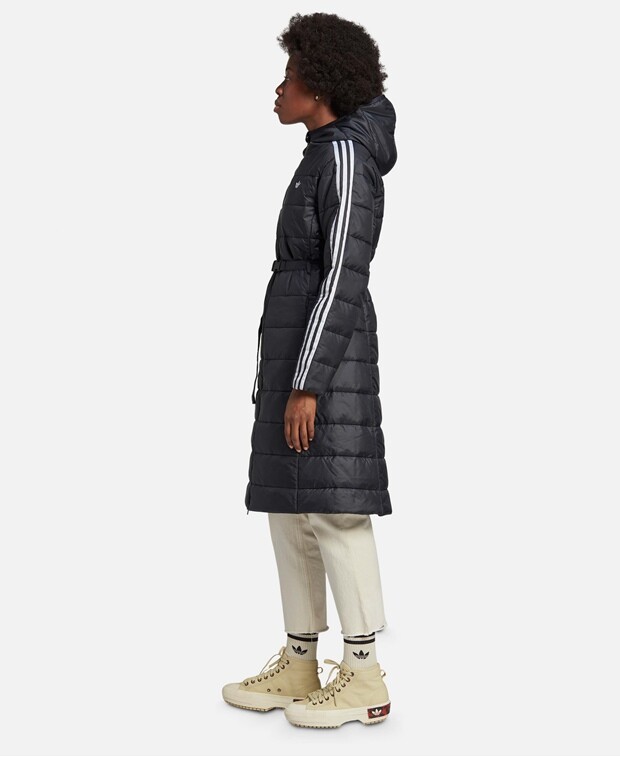 

Стеганое пальто adidas, черный