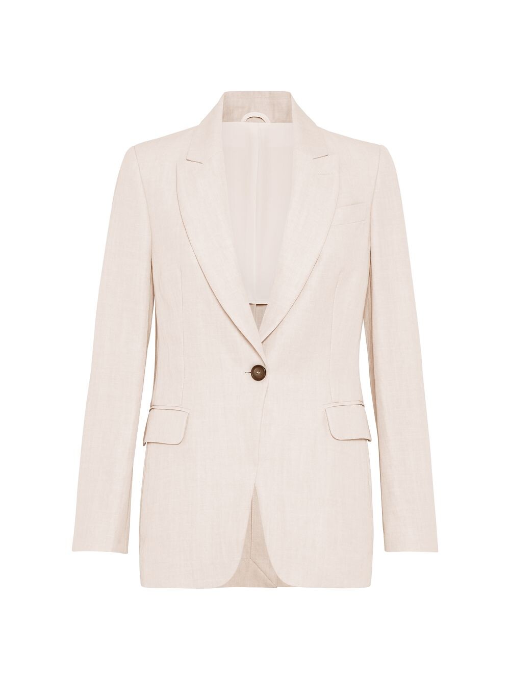

Блейзер из ткани Techno Viscose Couture с монили Brunello Cucinelli, розовый