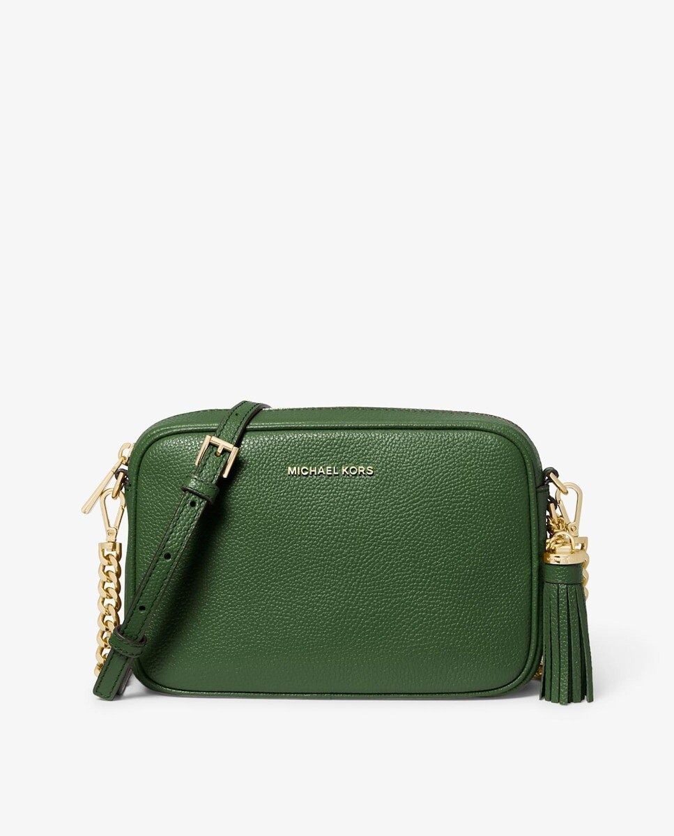

Джинни женская зеленая кожаная сумка через плечо Michael Michael Kors, зеленый