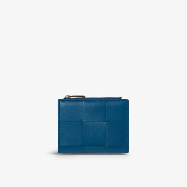 

Кассетный кожаный кошелек Bottega Veneta, желтый
