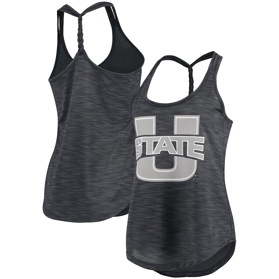 

Топ Sideline Apparel Utah State Aggies, угольный