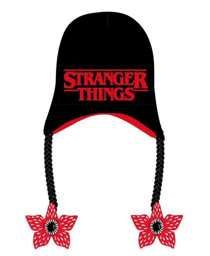 цена Зимняя шапка-бини с ушками Stranger Things, мультиколор