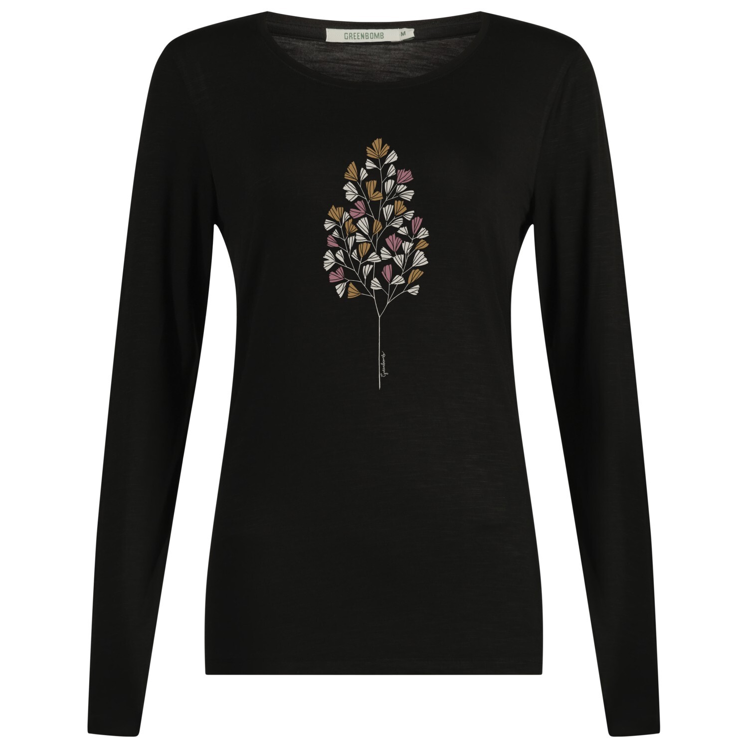 

Лонгслив Greenbomb Nature Fall Leaves Mind L/S, черный