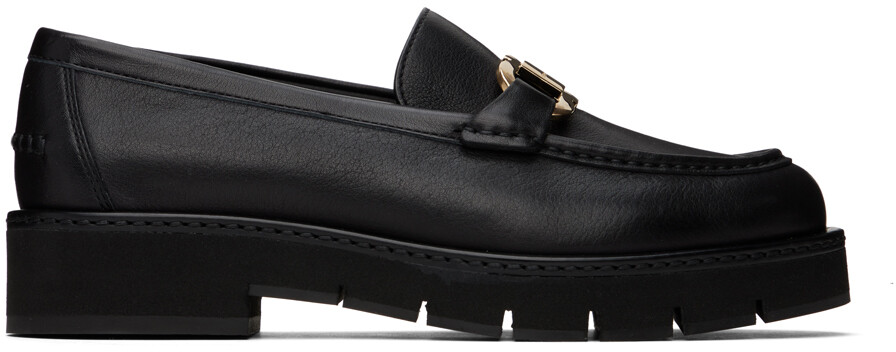

Черные лоферы Maryan с выступами Ferragamo