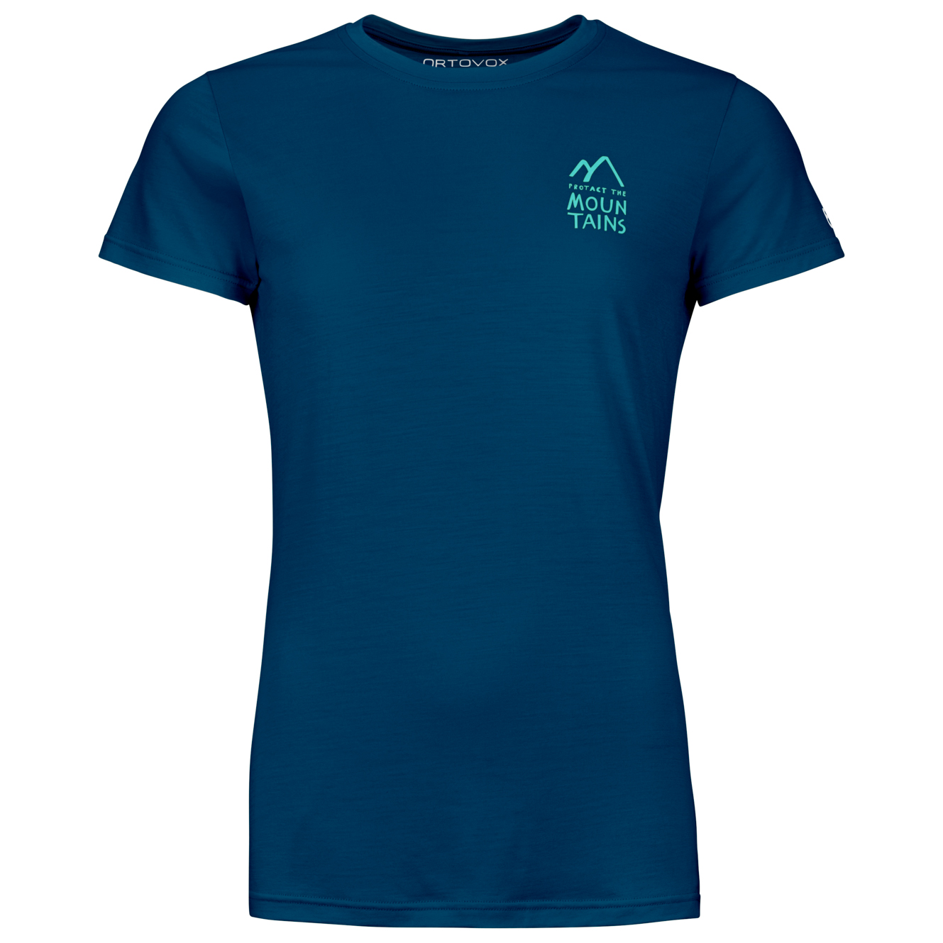 Рубашка из мериноса Ortovox Women's 120 Cool Tec Mountain Duo T Shirt, цвет Deep Ocean