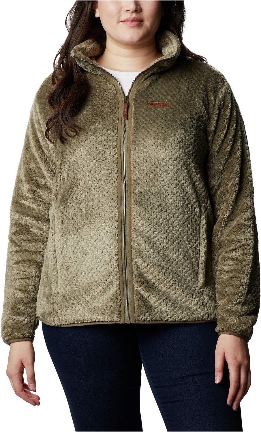 

Куртка Plus Size Fire Side II Sherpa Full Zip Columbia, цвет Stone Green
